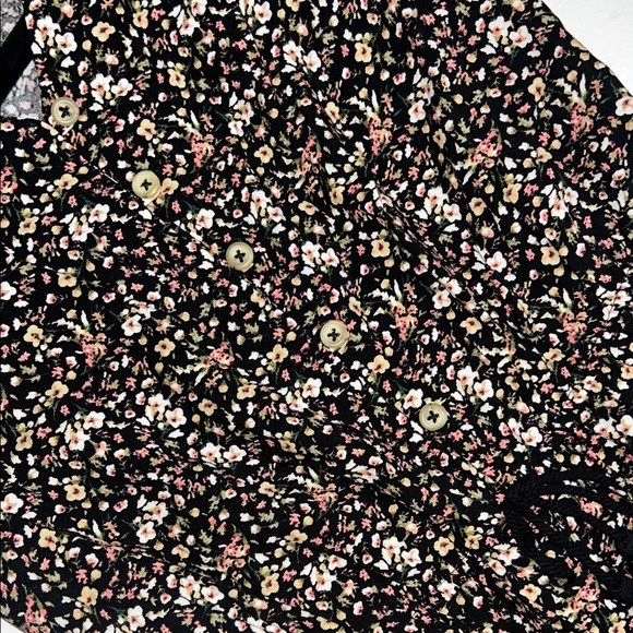 Art Class Floral and Polka Dot Kids Dress - Picture 5 of 11